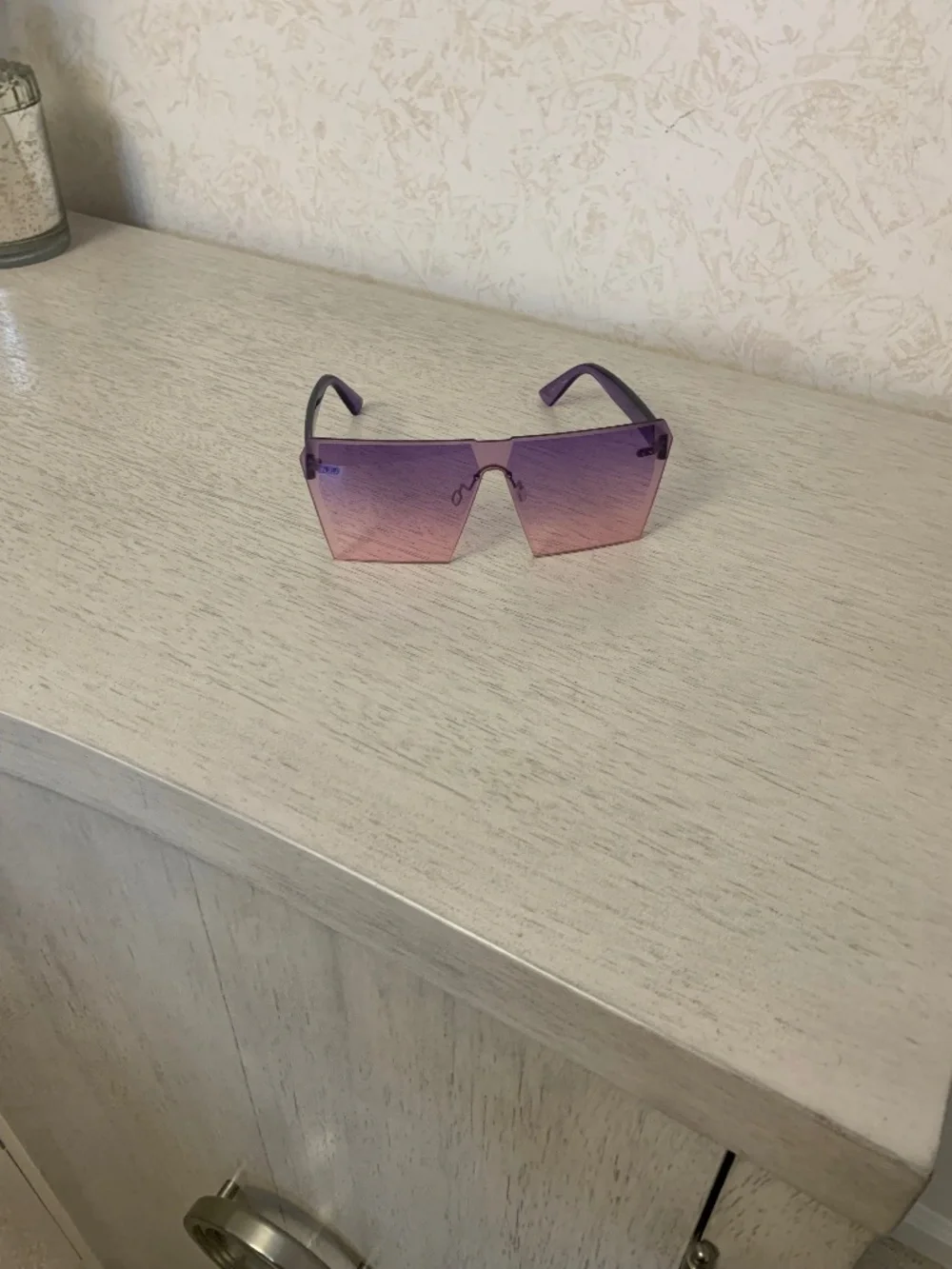Women’s Large square-Framed Purple Sunglasses